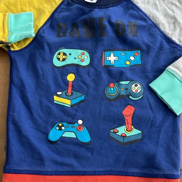 Hanna andersson game on color block sweatshirt - Picture 2 of 6